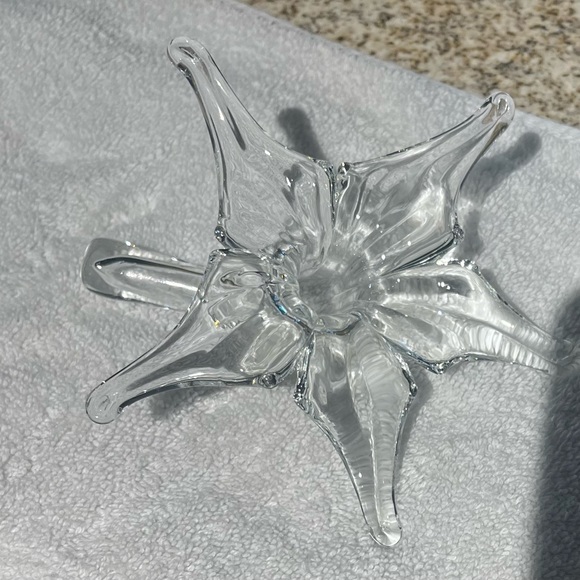 Other - RARE Hand Blown Glass Flower
Blossom Holder Bud Vase by Pilgrim glass